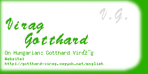 virag gotthard business card